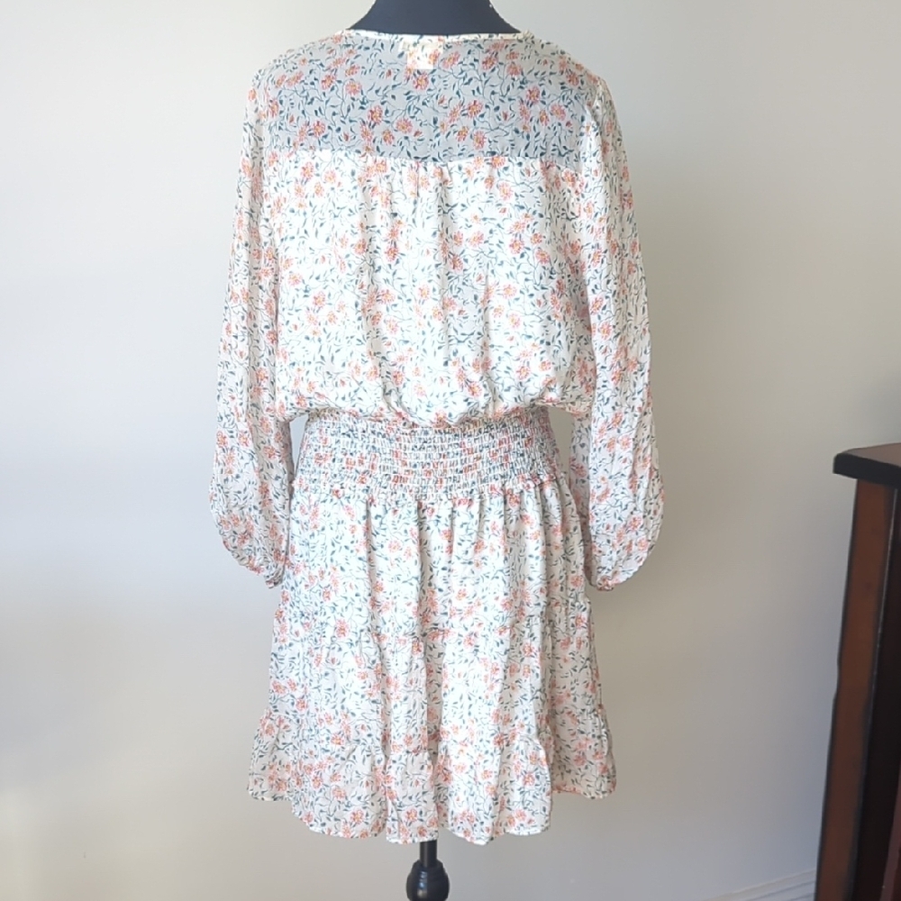 Shoshanna Floral Print Dress with Pink and Blue Accents Size 12 - Picture 11 of 11